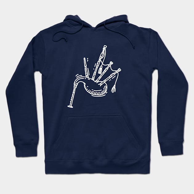 Bagpipes Blarin' Hoodie by haycitydesign